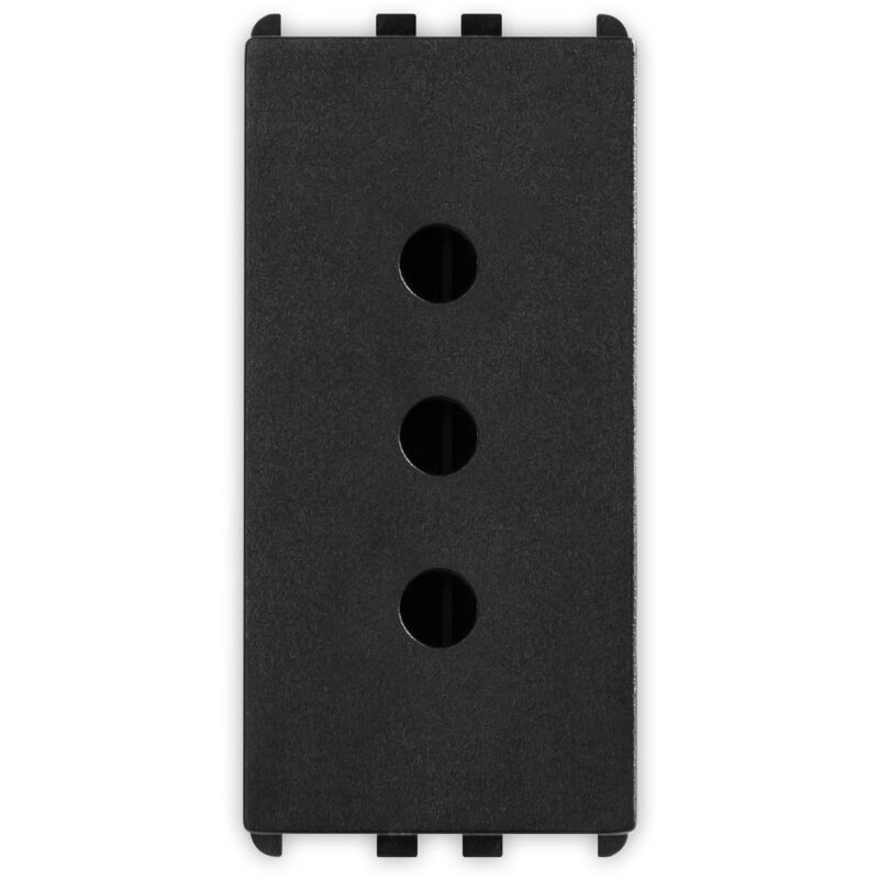 foto del prodotto master presa 2p t 16a tipo p11 1 modulo nero serie pixia 14162