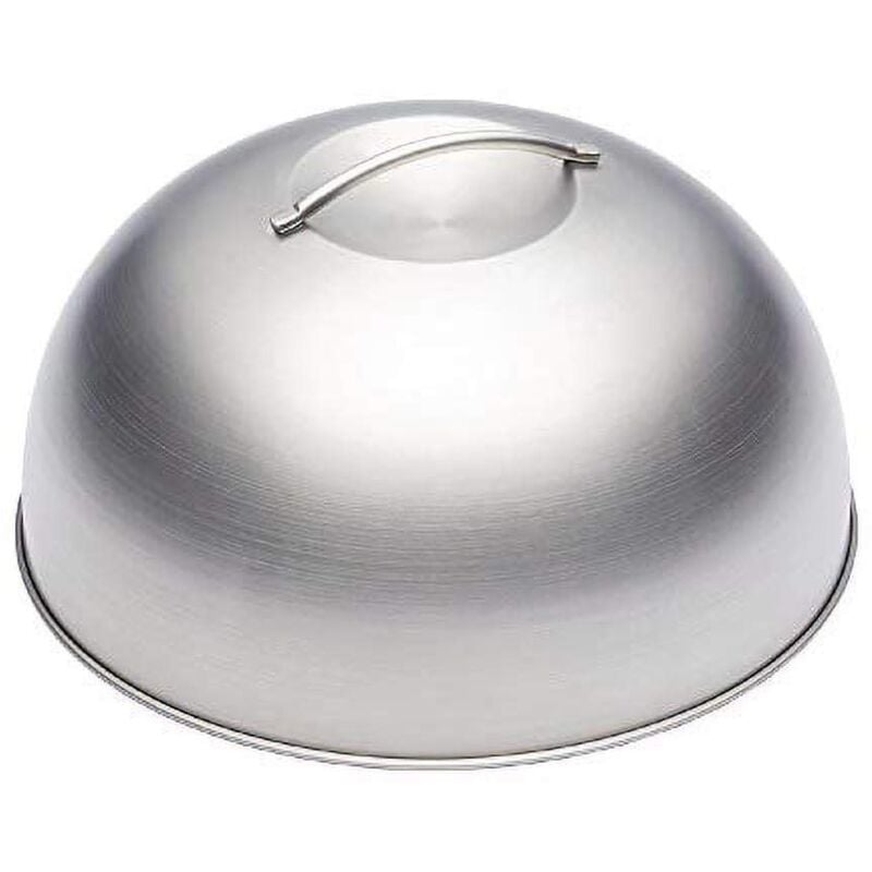 foto del prodotto masterclass cloche per hamburger e per sciogliere il formaggio, acciaio inox, 22,5 x 12 x 16 cm, argento