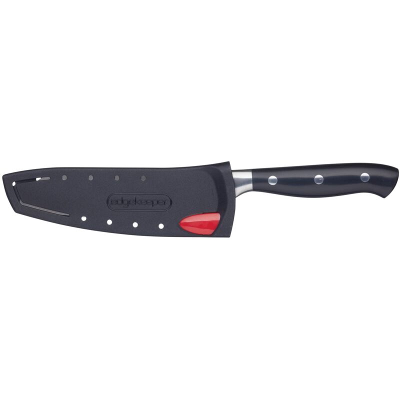 foto del prodotto masterclass edgekeeper coltello santoku con custudia affilatrice, acciaio inossidabile, 12 cm