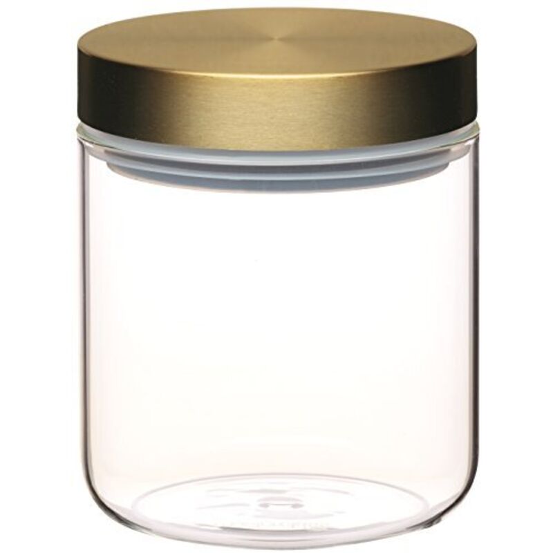 foto del prodotto masterclass - kitchencraft bottiglia ermetica per alimenti di vetro con coperchio in metallo, trasparente, 700 ml