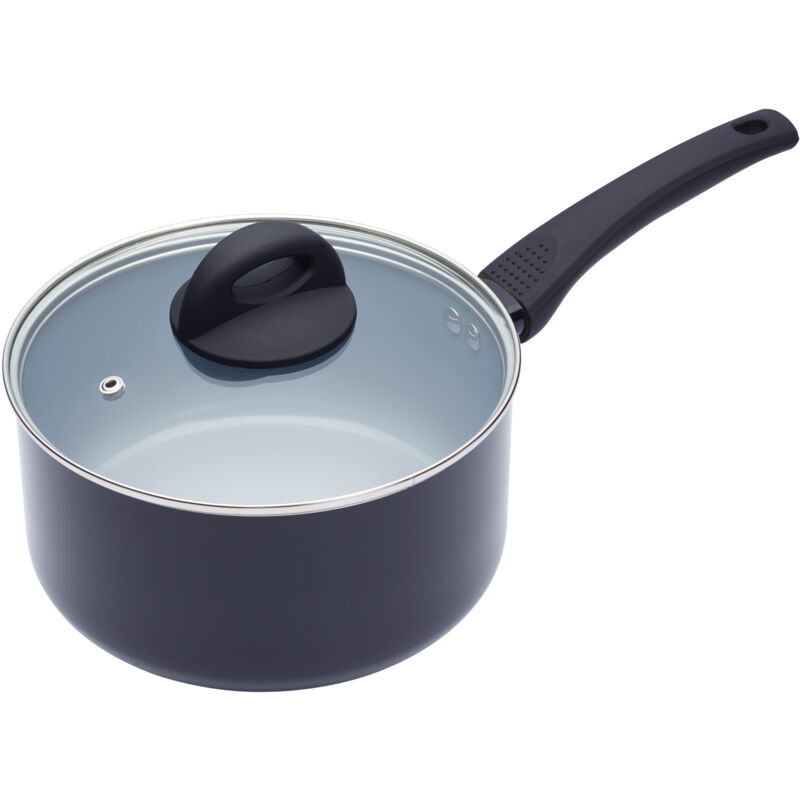 foto del prodotto masterclass kitchencraft casseruola antiaderente deceramica, 16 cm , alluminio, grigio, 20 cm 8 pollici 