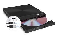 foto del prodotto masterizzatore slim connessione usb 3.0 e usb-c - xdvdslim3ac