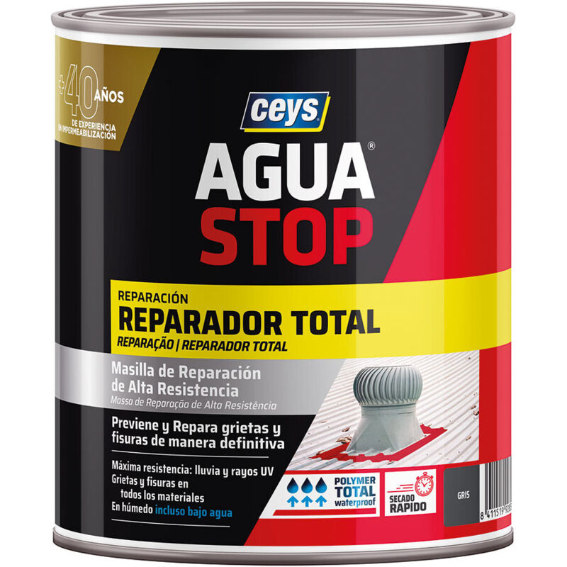 foto del prodotto mastic repair grey 1kg aguastop total emergenza e permanente ceys