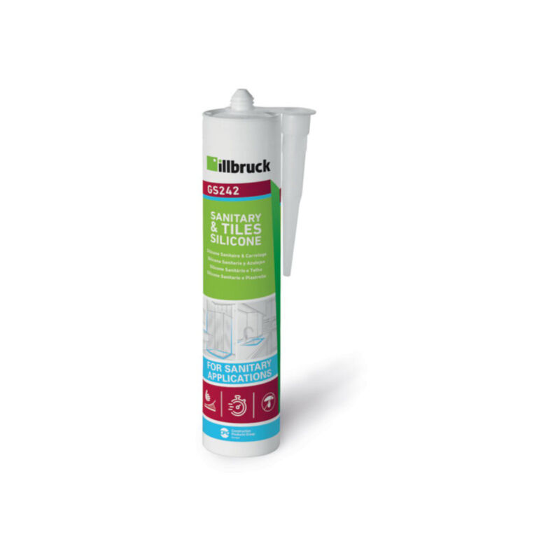 foto del prodotto mastice siliconico sanitario gs242 trasparente 300ml illbruck