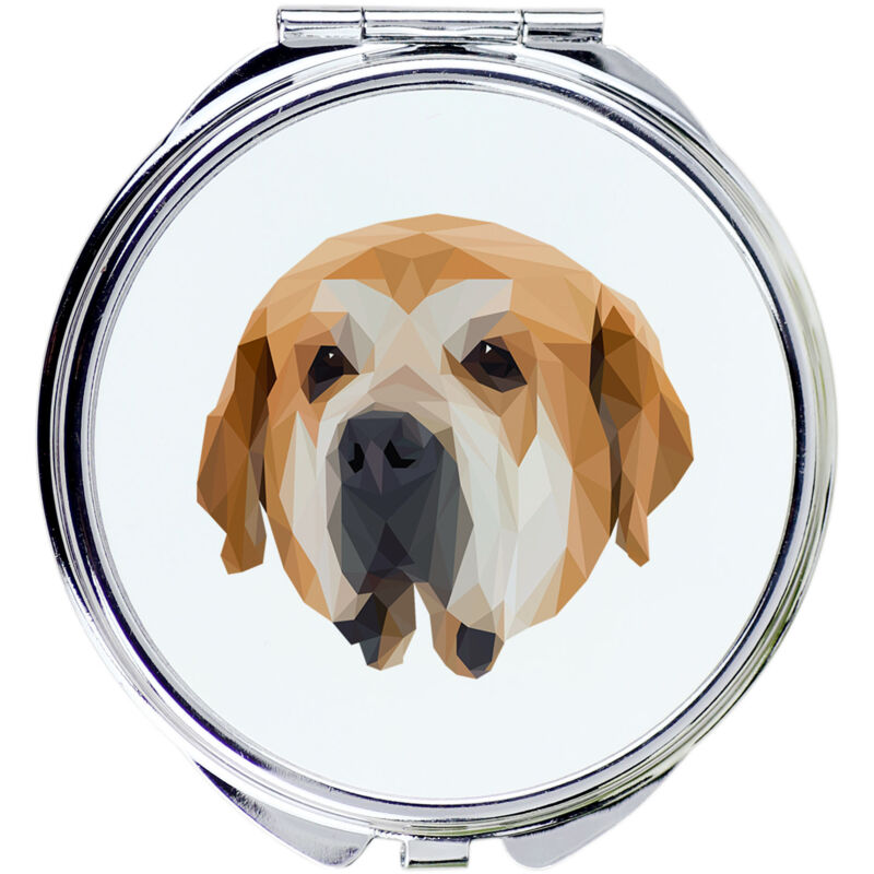 foto del prodotto mastino spagnolo - specchio con foto e iscrizione geometrica di art-dog