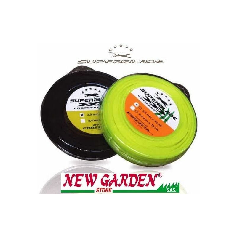 foto del prodotto matassa bobina filo decespugliatore giallo 270208 diametro tondo 2,4mm 90 metri