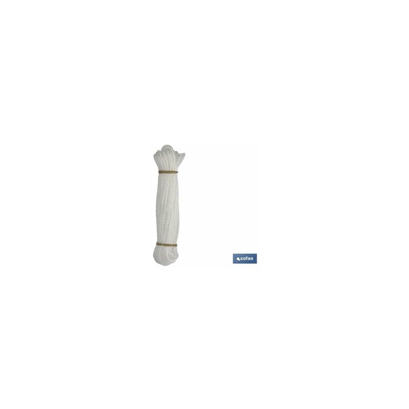 foto del prodotto matassa di corda in plastica 5mm 10m nero