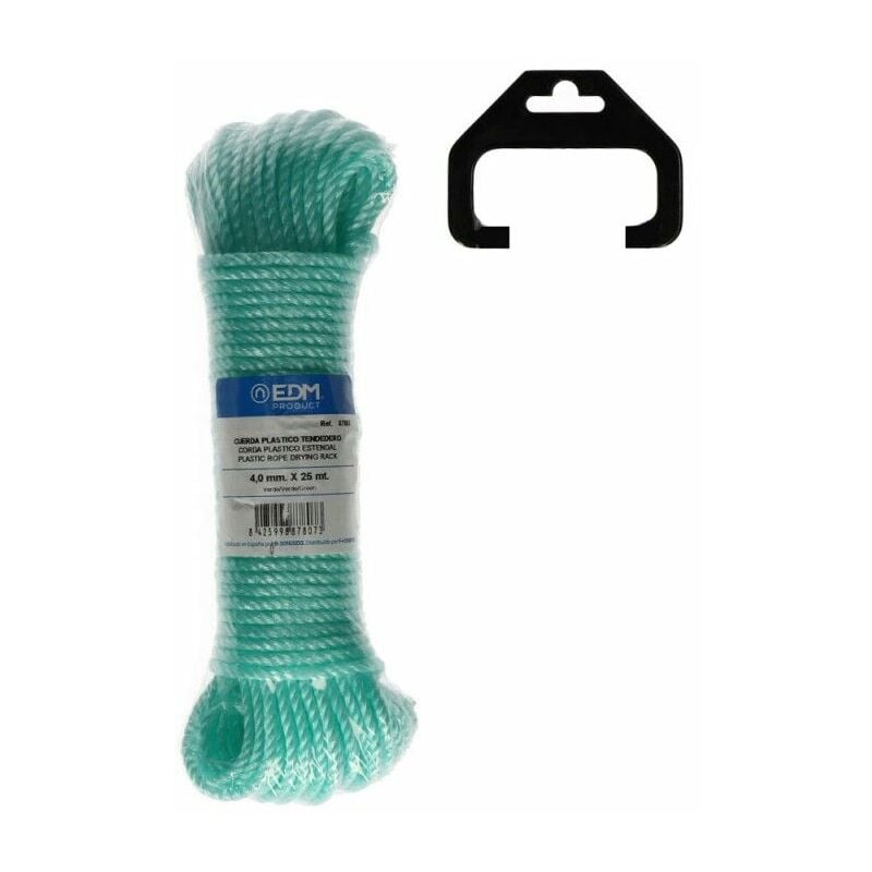 foto del prodotto matassa di corda in plastica per elettroerosione da 25 m verde