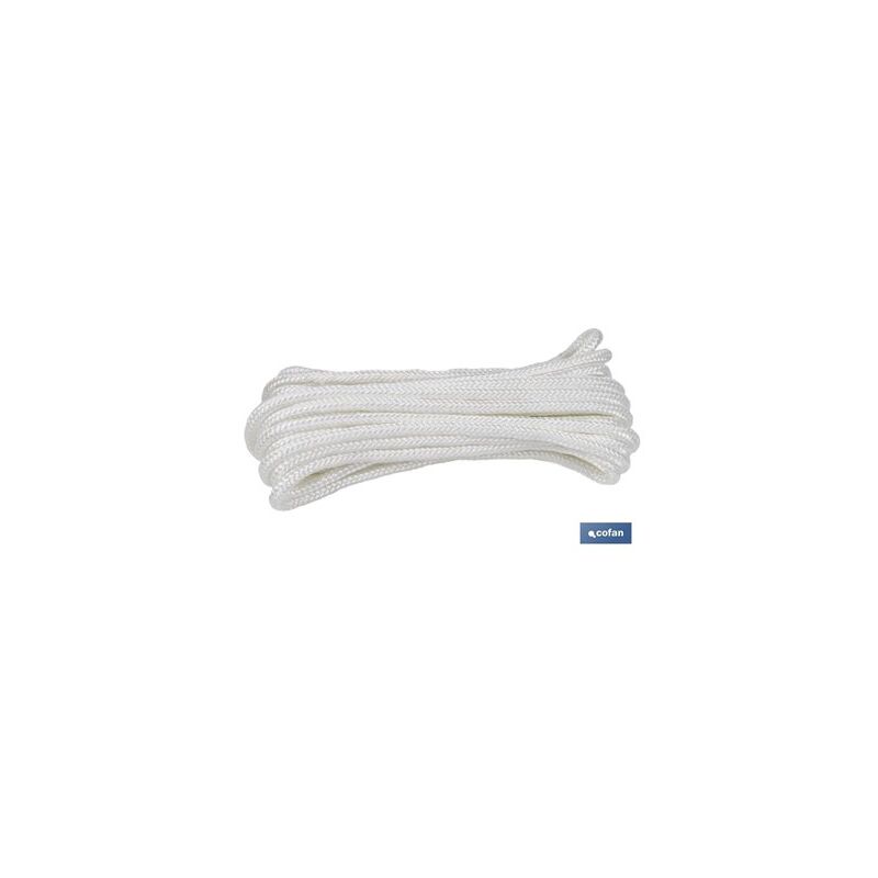 foto del prodotto matassa di cordone di poliestere rinforzato 5 mm 25 m bianco