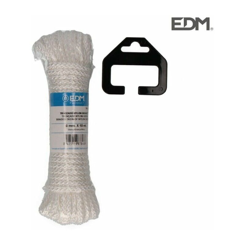 foto del prodotto matassa di nylon intrecciato edm 10m bianco granato