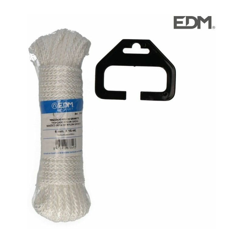 foto del prodotto matassa di nylon intrecciato edm 15m bianco granato