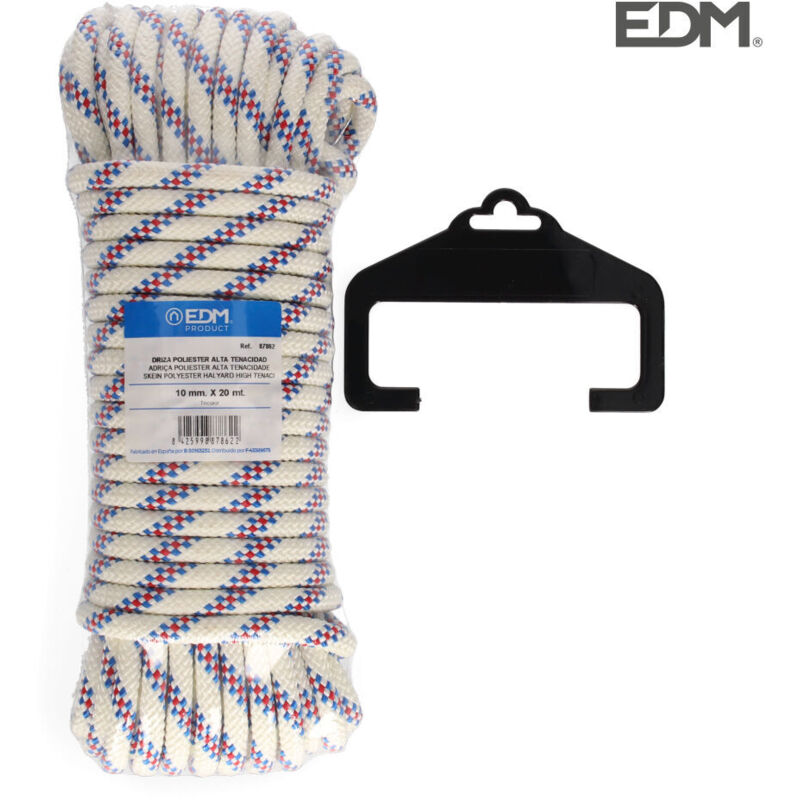 foto del prodotto matassa edm 20 m poliestere drizza high tend tricolore calibro 10 mm