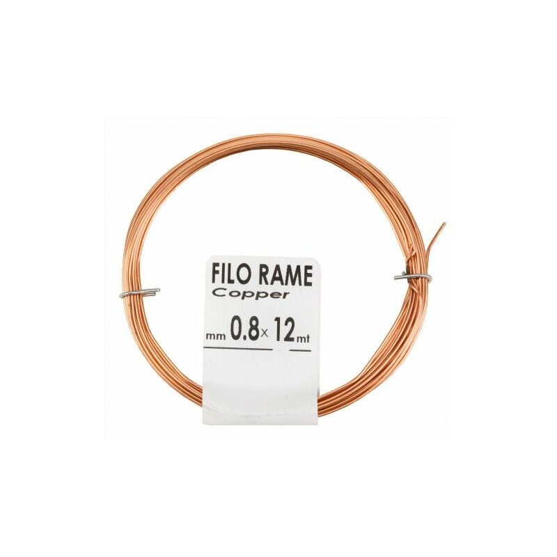 foto del prodotto matassina filo rame mm.0,8x12mt. 20 pz