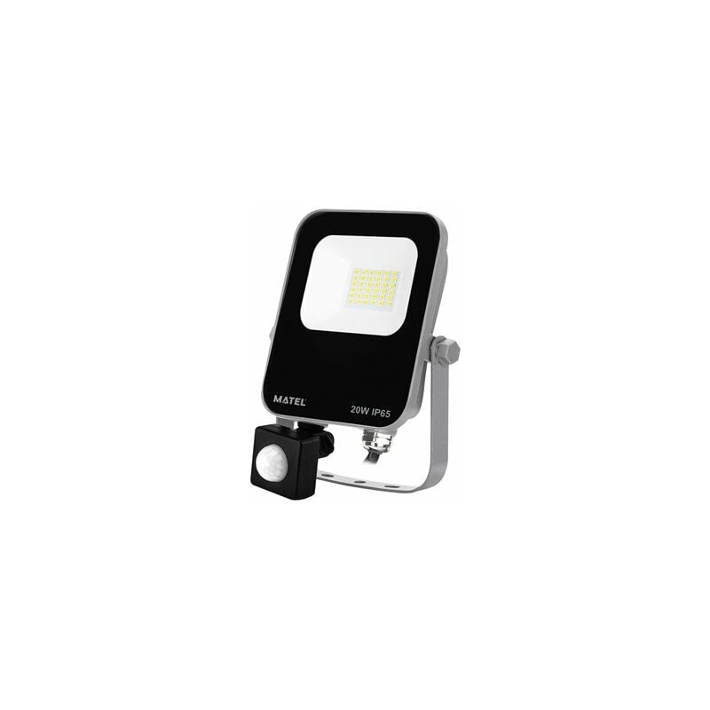 foto del prodotto matel proiettore led in alluminio chip samsung sensore 20w freddo