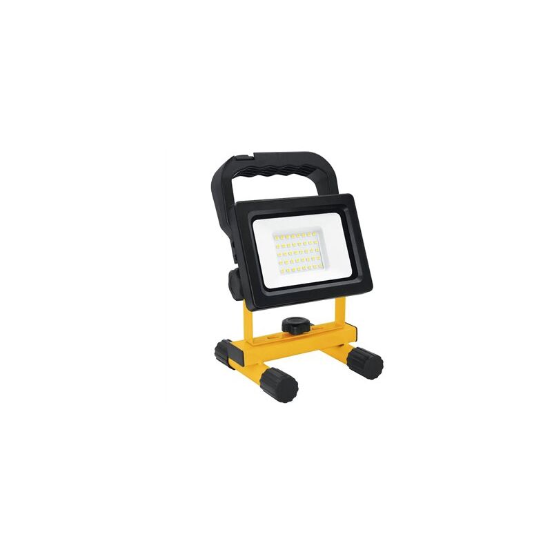 foto del prodotto matel proiettore led rotante ricaricabile con 2 modalit luce e supporto 20w 6400k 1600lm ip54 13x21x12cm