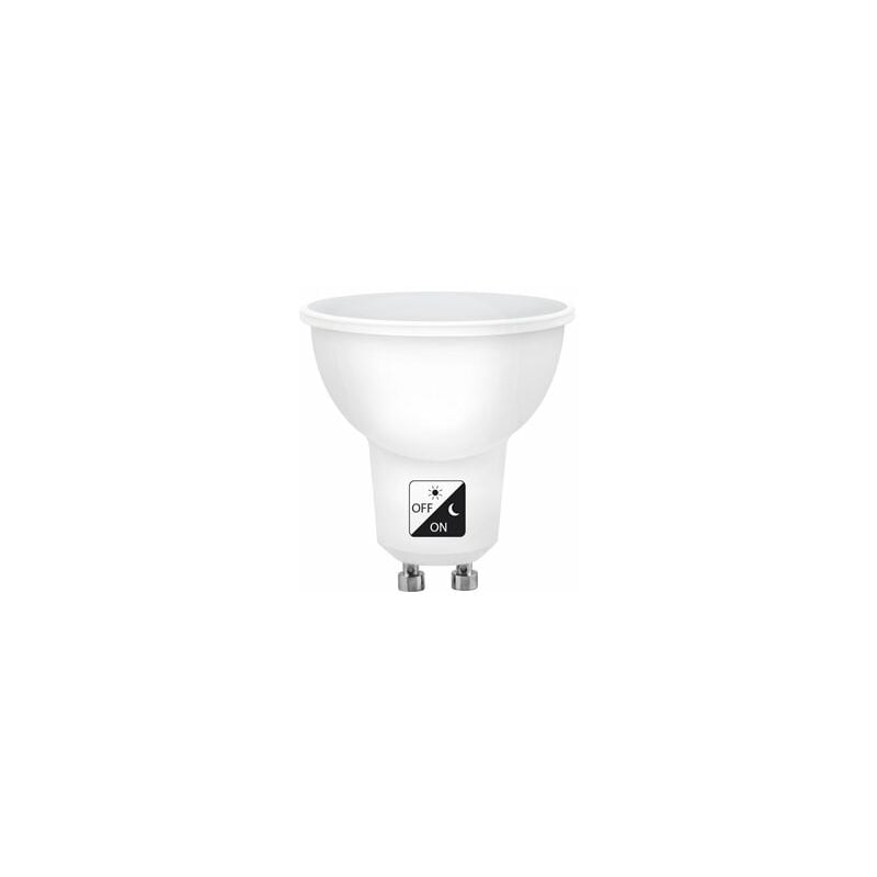 foto del prodotto matel sensore crepuscolare gu10 5w lampadina led fredda