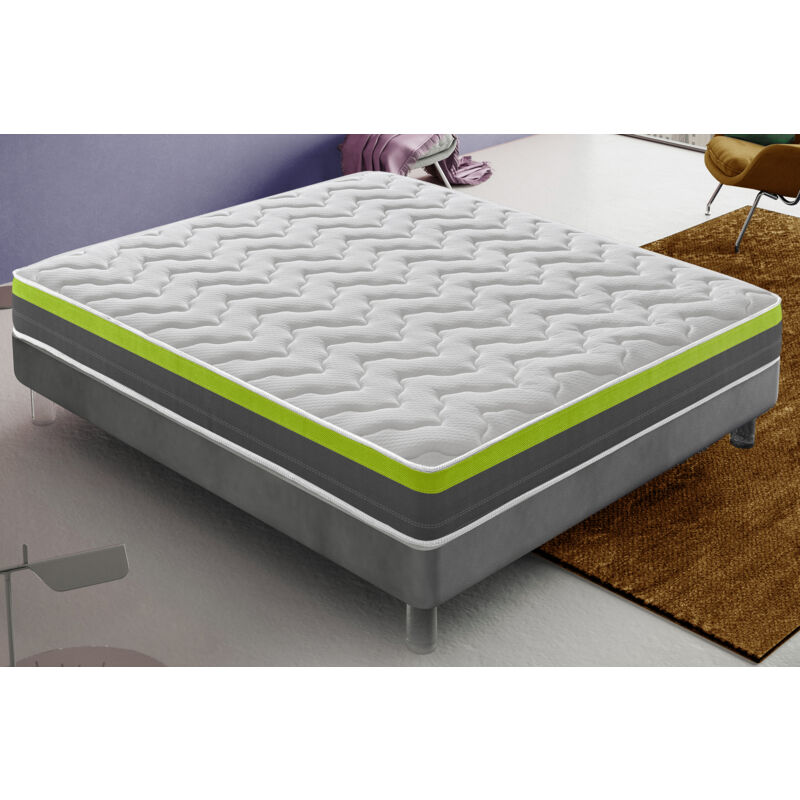 foto del prodotto materassiedoghe materasso 160x200 in memory foam alto 30 cm reversibile ortopedico rigidit h4