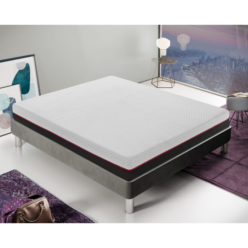 foto del prodotto materassiedoghe materasso in memory foam alto 20 cm 2 strati, sfoderabile 140x200