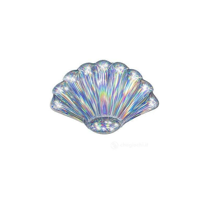 foto del prodotto materassino gonfiabile conchiglia iridescente scintillante bestway 43414