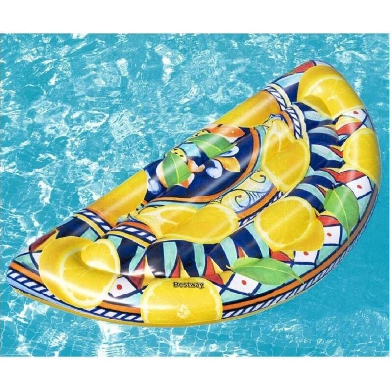 foto del prodotto materassino gonfiabile maiolica siciliana 171x89cm estate piscina spiaggia 43364 trade shop traesio