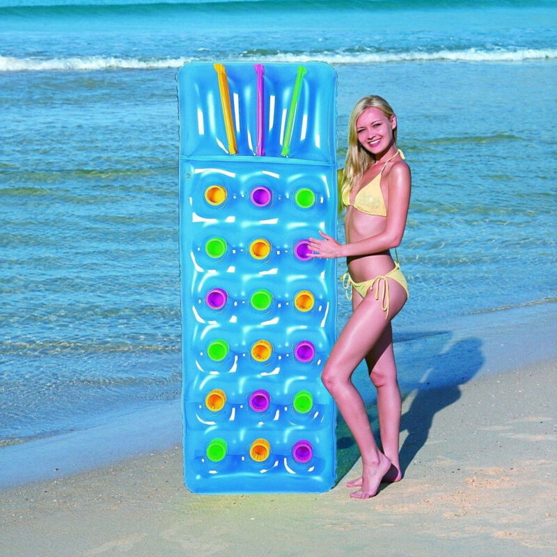 foto del prodotto materassino materasso gonfiabile singolo da mare piscina sdraio 188x71cm trade shop traesio