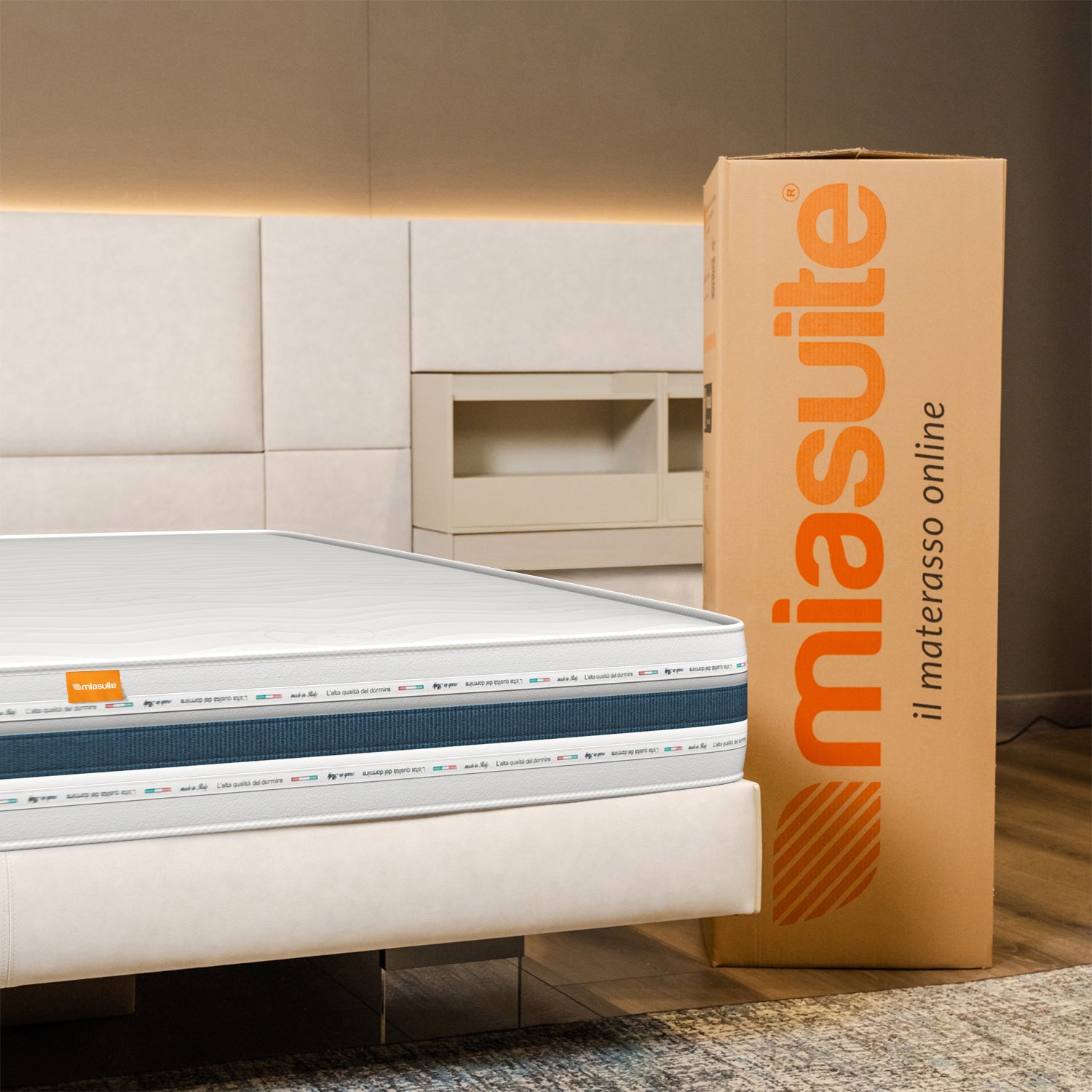 foto del prodotto materasso 120x190, alto 30 cm - una piazza e mezza, memory, sfoderabile, in bayscent cabrio