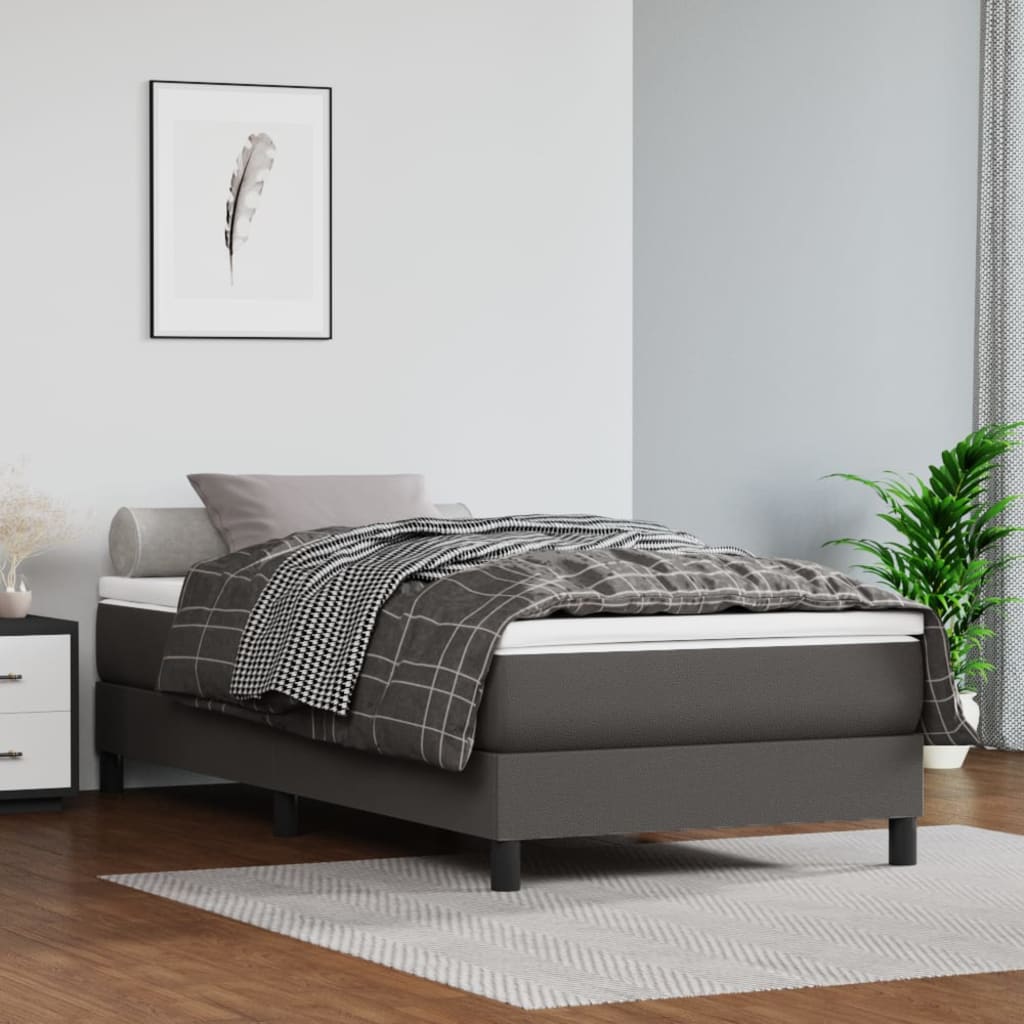foto del prodotto materasso a molle grigio 90x200x20 cm in similpelle cod mxl 40536