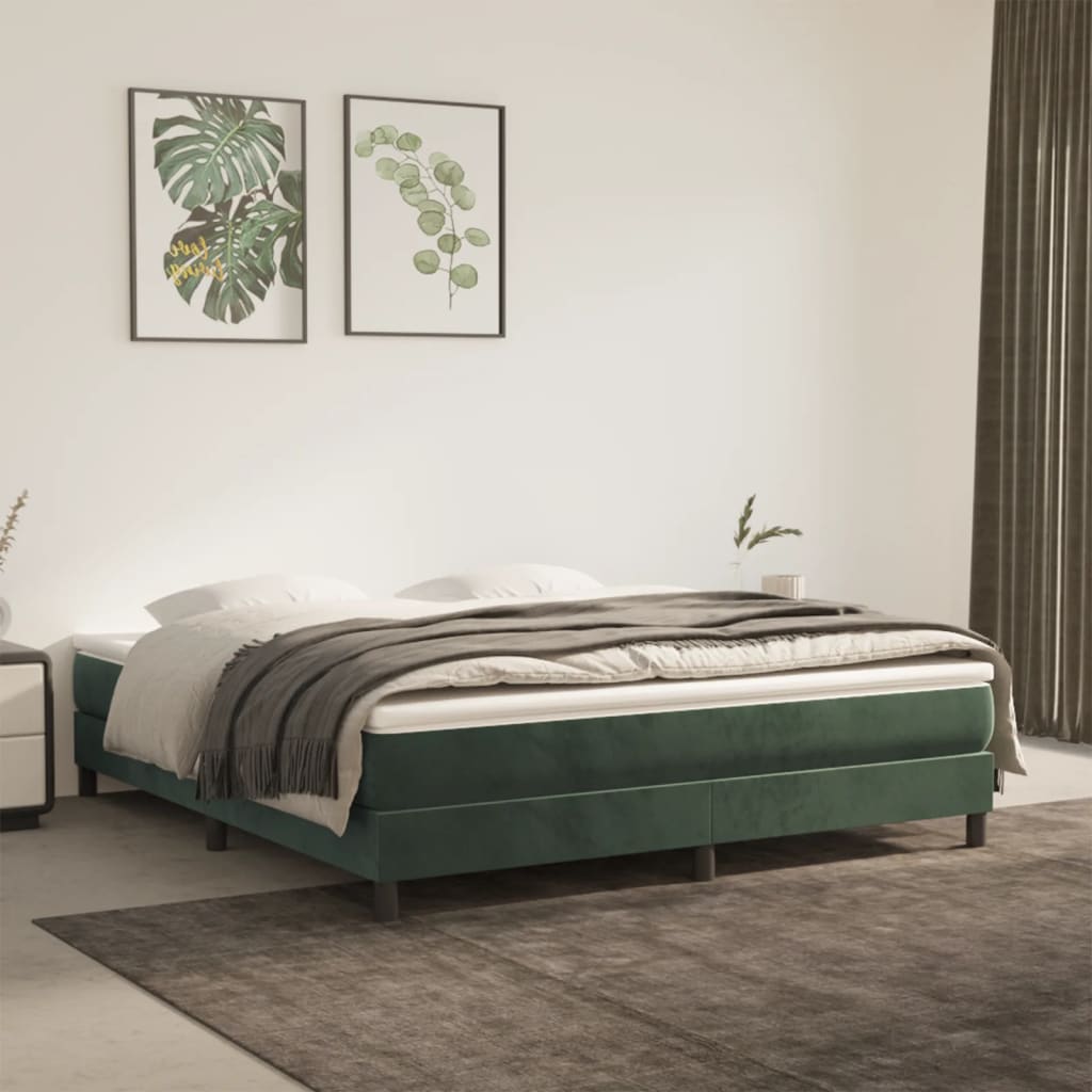foto del prodotto materasso a molle verde scuro 180x200x20 cm in vellutocod mxl 98463
