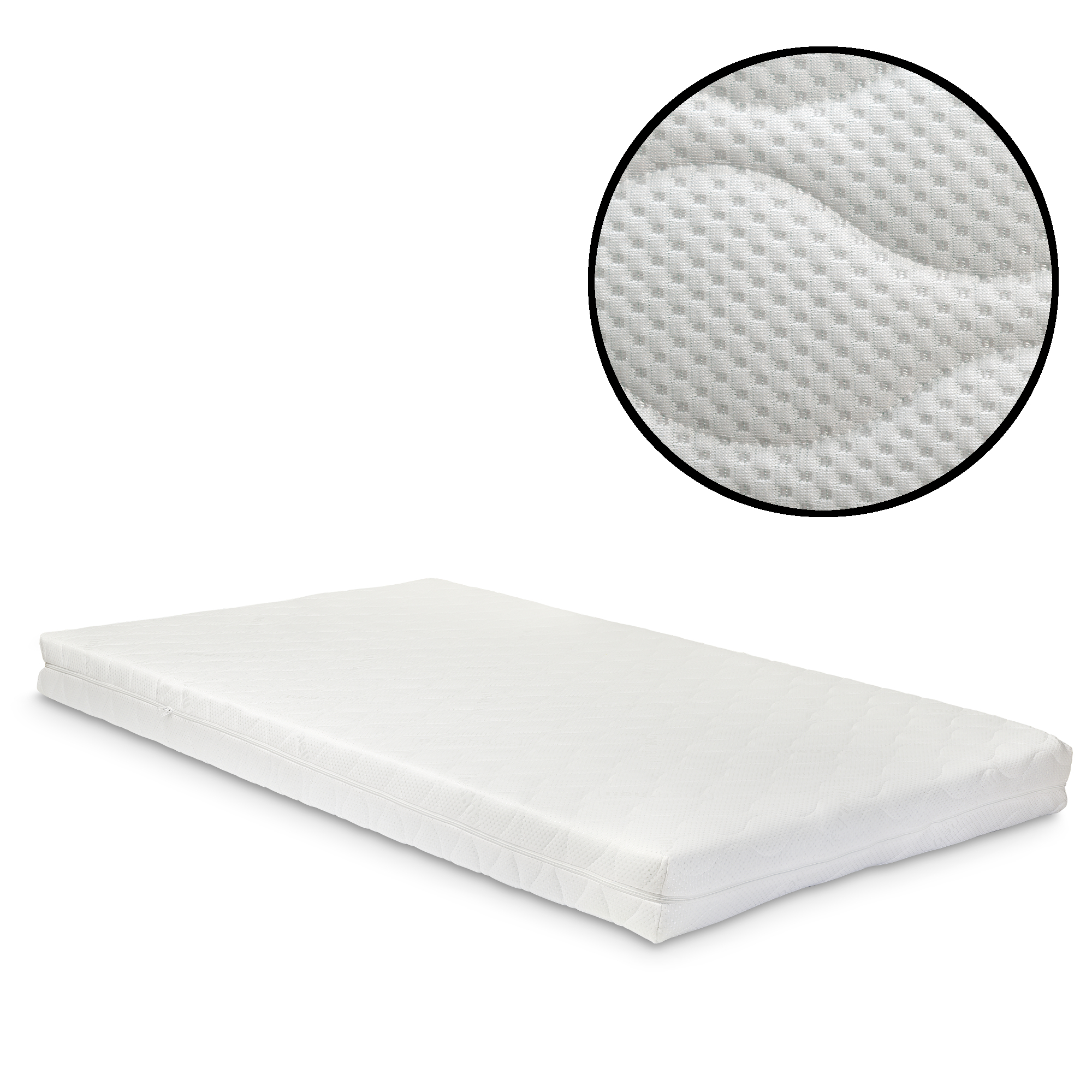 foto del prodotto materasso a schiuma fredda 160x200 cm con coprimaterasso rimovibile neu.haus 
