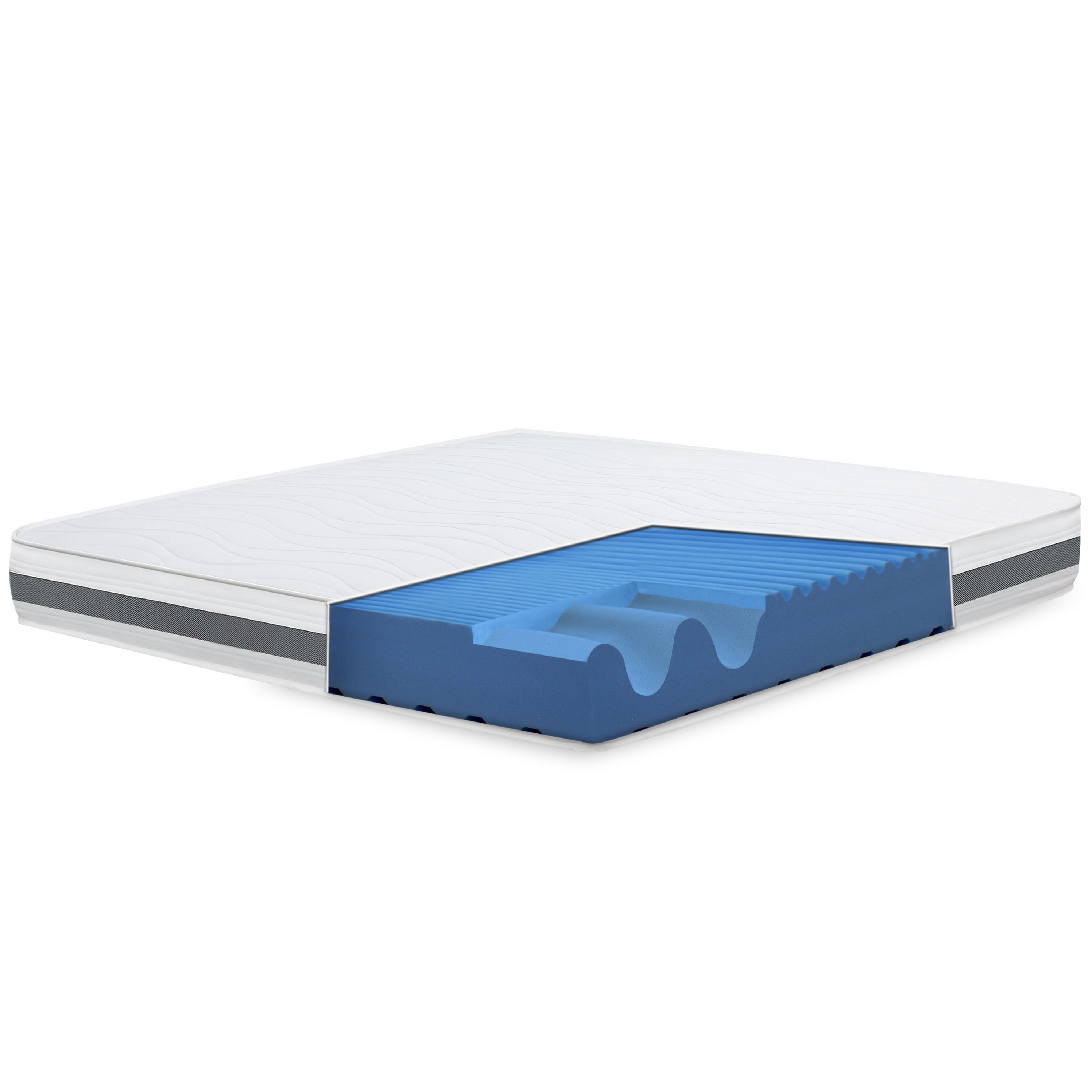 foto del prodotto materasso basic matrimoniale king size 200x200 premium quality anallergico antibatterico altezza 20 cm made in italy