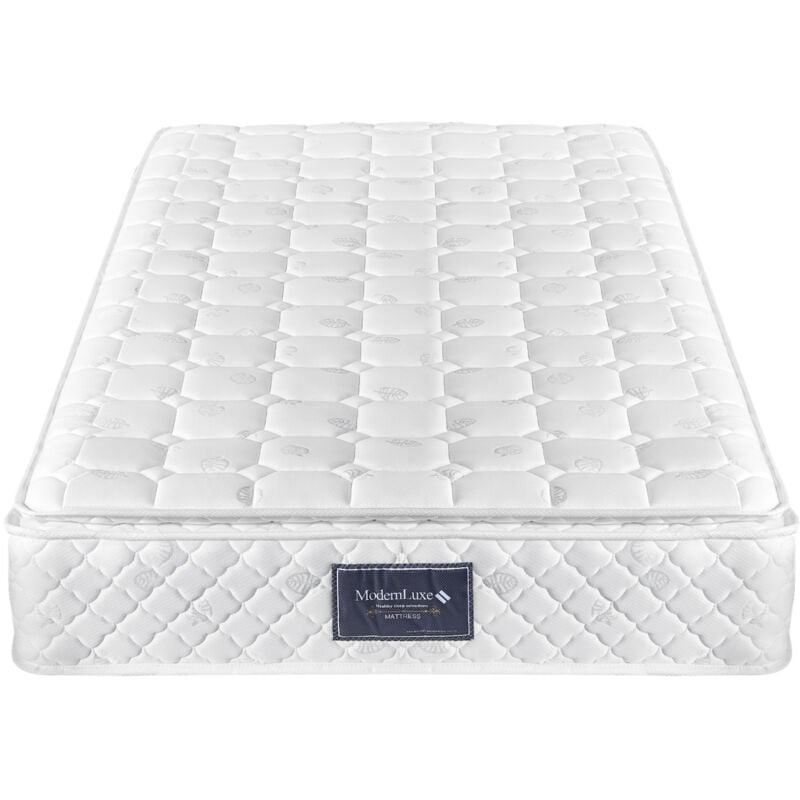 foto del prodotto materasso con nucleo a molle, materasso in schiuma fredda a 7 zone, molle insacchettate, 90x200 cm, certificato 100 oeko-tex, rivestimento