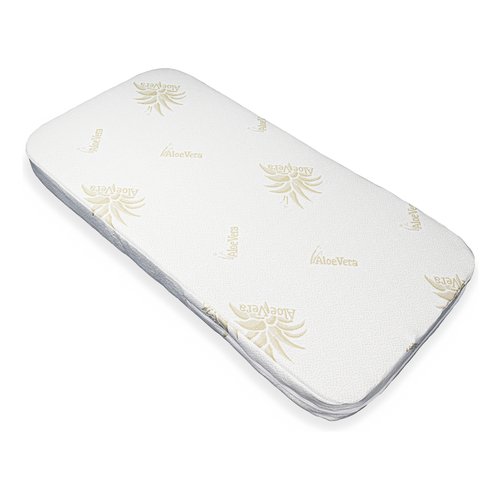foto del prodotto materasso culla italbaby 010.2460 aloe vera bianco e verde