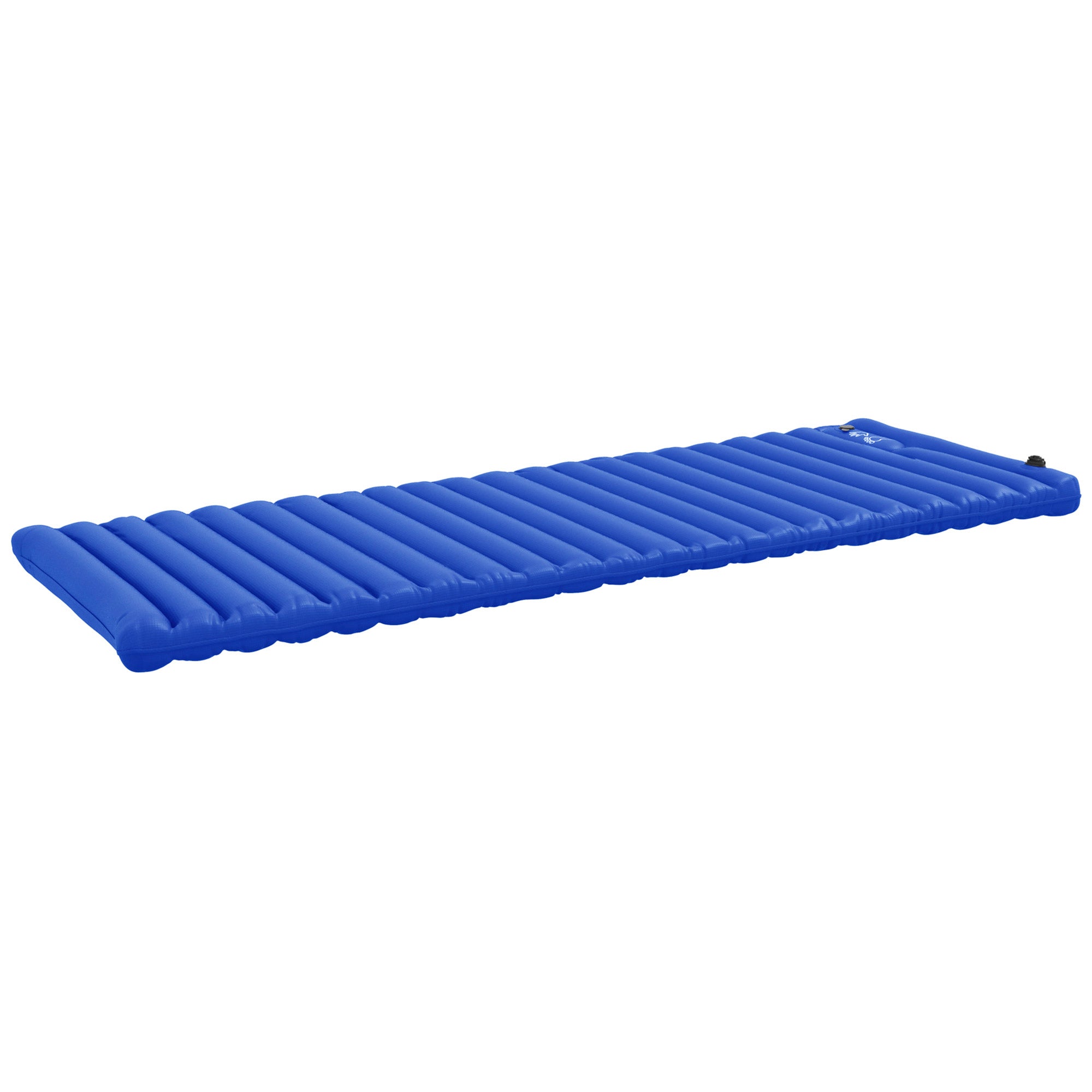 foto del prodotto materasso gonfiabile singolo con pompa a pedale incorporata 195x70x10 cm in plastica 190t blu