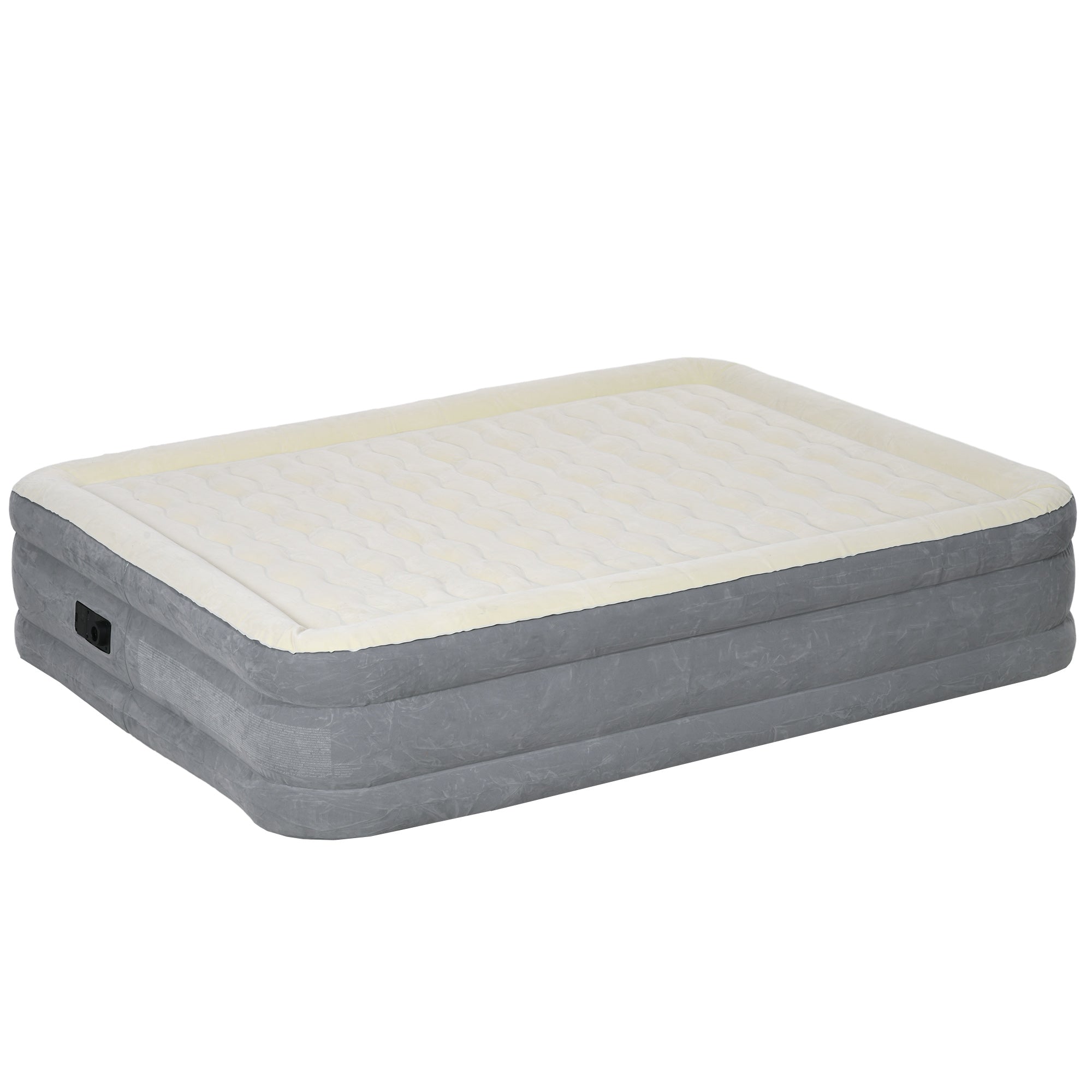 foto del prodotto materasso gonfiabile singolo con pompa di gonfiaggio inclusa e borsa 92x203x46 cm beige