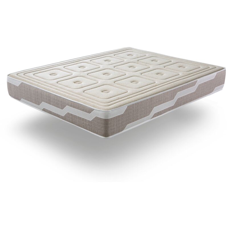 foto del prodotto materasso in lattice 140x200 organic nature, altezza 26 cm, lattice naturale e schiuma hr