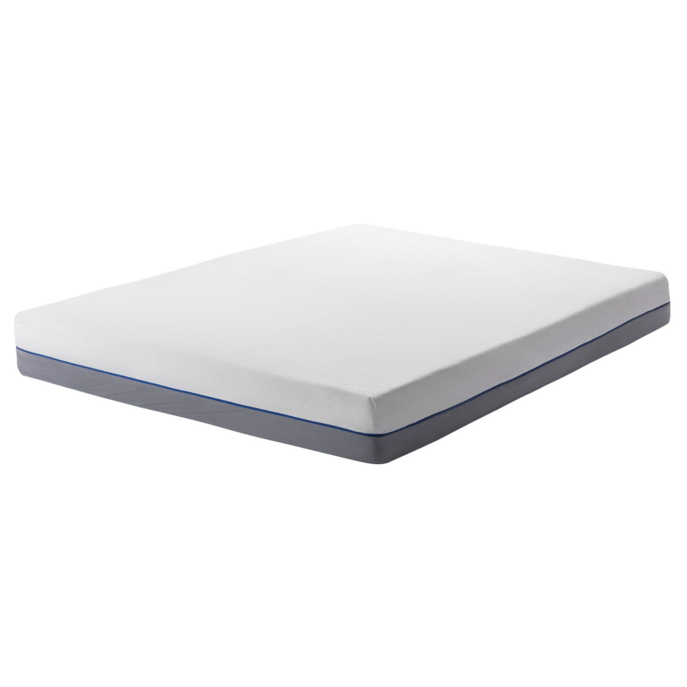 foto del prodotto materasso in memory foam bianco con tessuto grigio duro 160 x 200 cm