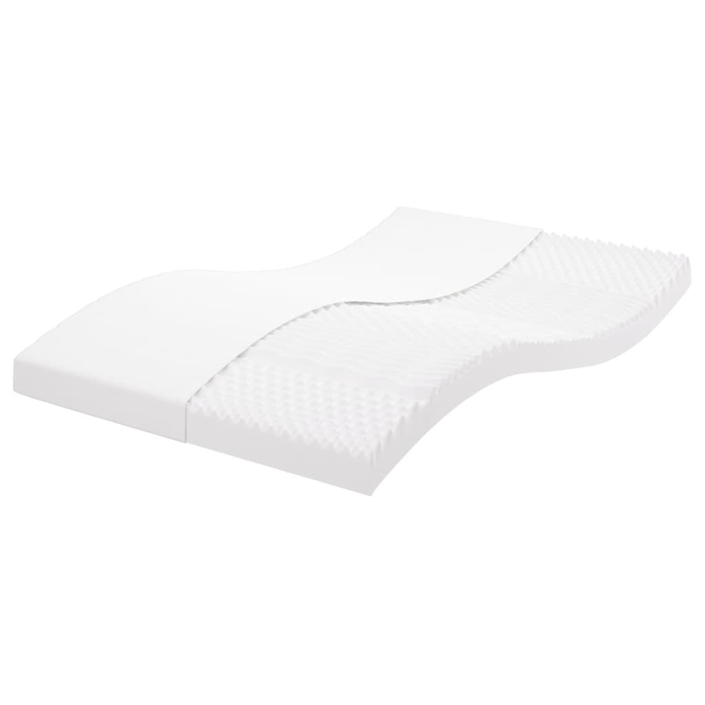 foto del prodotto materasso in schiuma bianco 140x190 cm 7 zone durezza 20 ild