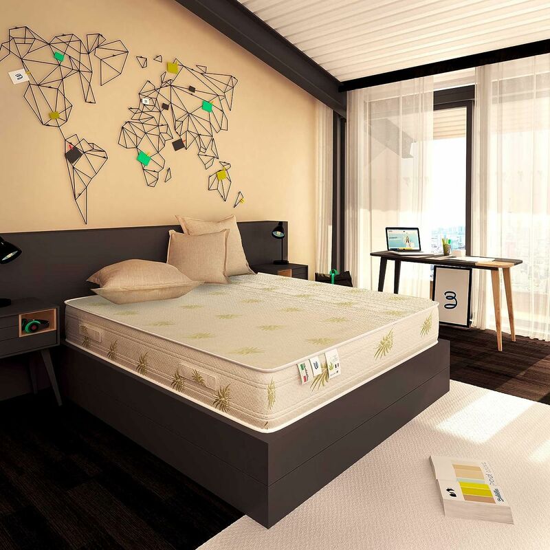 foto del prodotto materasso memory 27 cm duck premium con fodera aloe vera matrimoniale misura 160x190 cm baldiflex