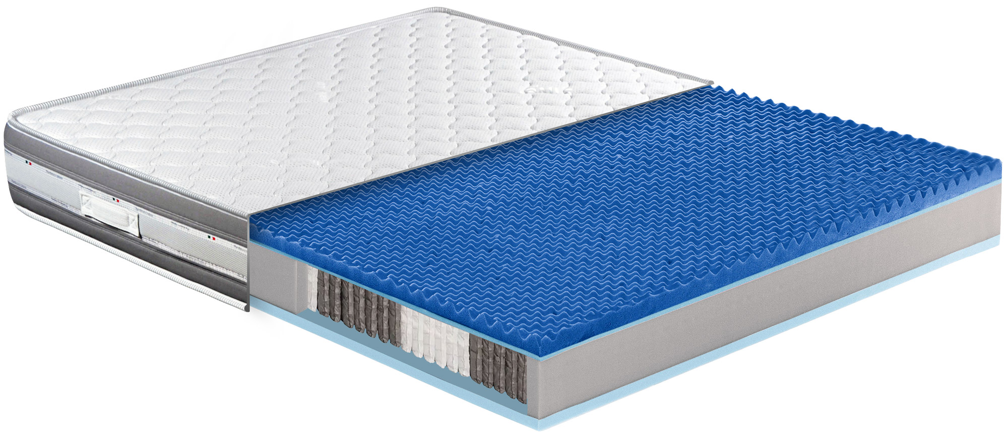 foto del prodotto materasso memory e molle matrimoniale extra large 180x200 cm h26 dispositivo medico 1 dormidea pestige