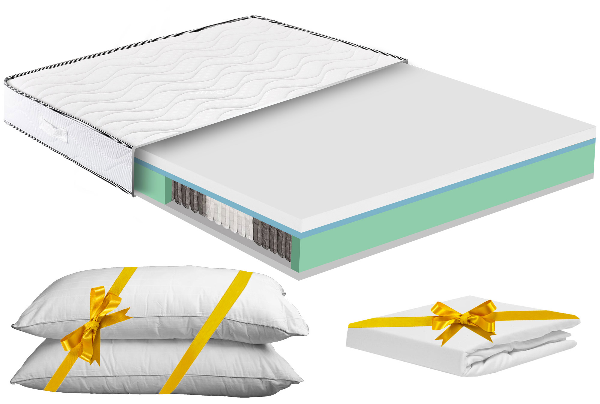 foto del prodotto materasso memory e molle matrimoniale francese 140x190 cm h25 dispositivo medico 1 dormidea deluxe