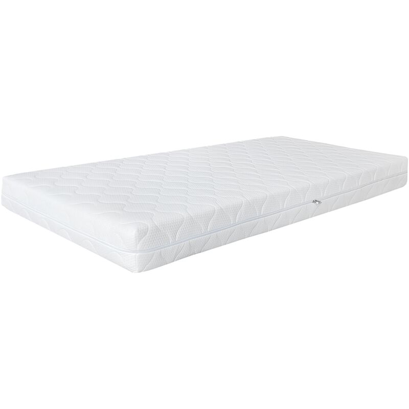 foto del prodotto materasso ortopedico memory foam certificato oeko tex standard in schiuma fredda bianco 90 x 200 x 16 cm ipoallergenico rivestimento sfoderabile