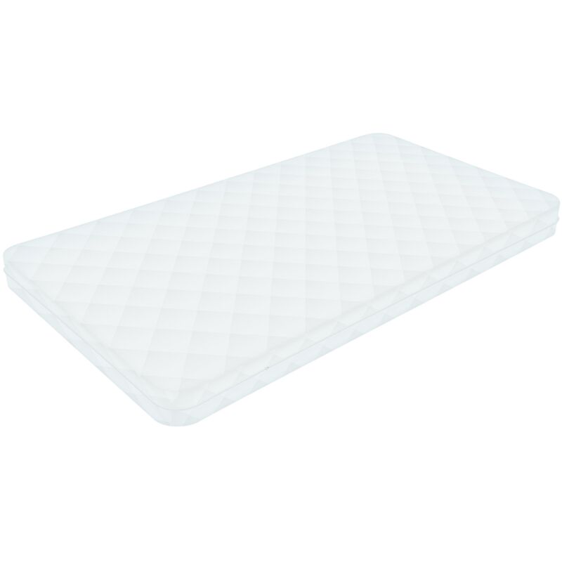 foto del prodotto materasso per bambini ortopedico memory foam certificato oeko tex in schiuma fredda bianco 60 x 120 x 10 cm ipoallergenico rivestimento sfoderabile
