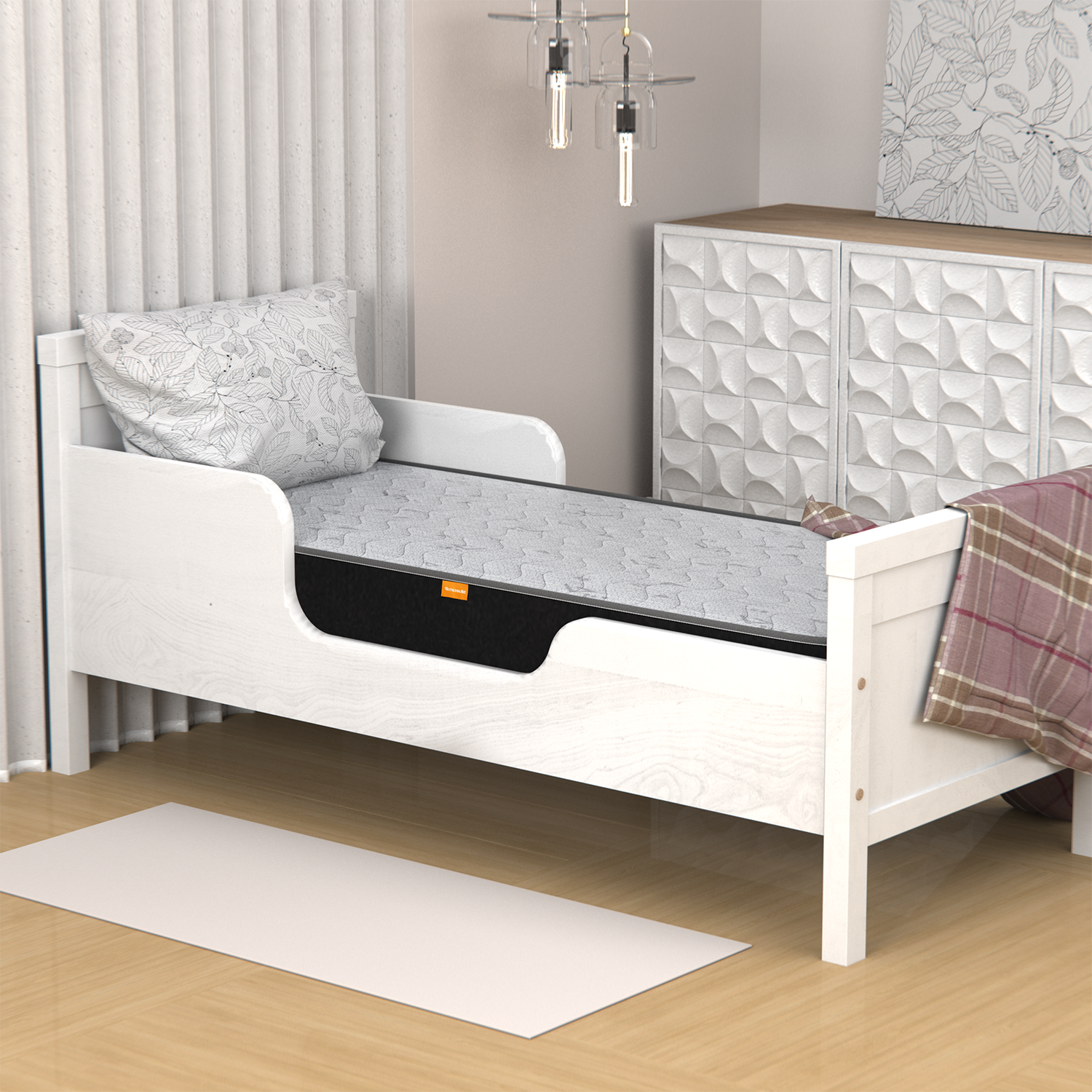 foto del prodotto materasso per lettino 70x190 alto 13 cm waterfoam, traspirante summit