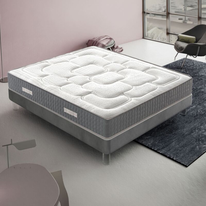 foto del prodotto materasso piazza e mezza 140x200 in memory foam alto 20 cm 11 zone di comfort ortopedico luxury