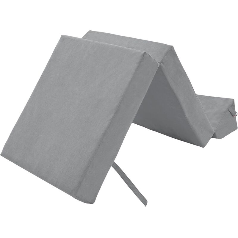 foto del prodotto materasso pieghevole da interno, materasso da campeggio, materasso pieghevole con poggiatesta, materasso per ospiti 168x60x14 cm, materasso da