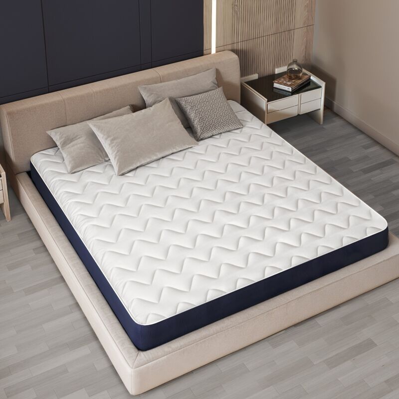 foto del prodotto materasso singolo 80 x 190 in waterfoam ipoallergenico altezza 12 cm imbottitura in ovatta e rivestimento in tessuto 3d traspirante, antiacaro e