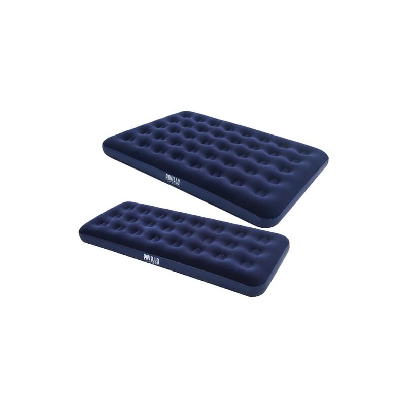 foto del prodotto materasso singolo gonfiabile floccato bestway in vinile blu 185x76x22 cm cod. 67000