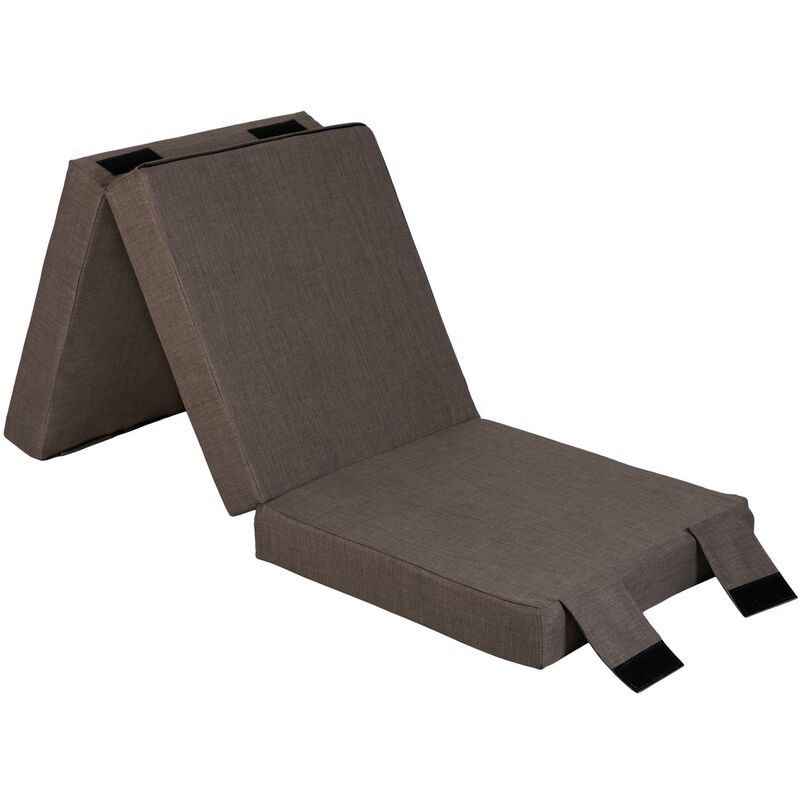foto del prodotto materasso singolo pieghevole, materasso futon pieghevole per soggiorno, materasso ospiti pieghevole con cinghie di fissaggio e maniglia per il