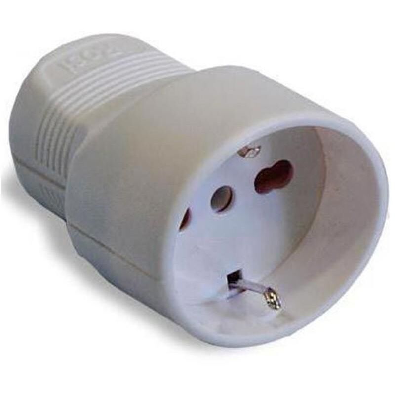 foto del prodotto materiale elettrico presa mobile schuko 2p t 16a bianca rs96003 - rosi