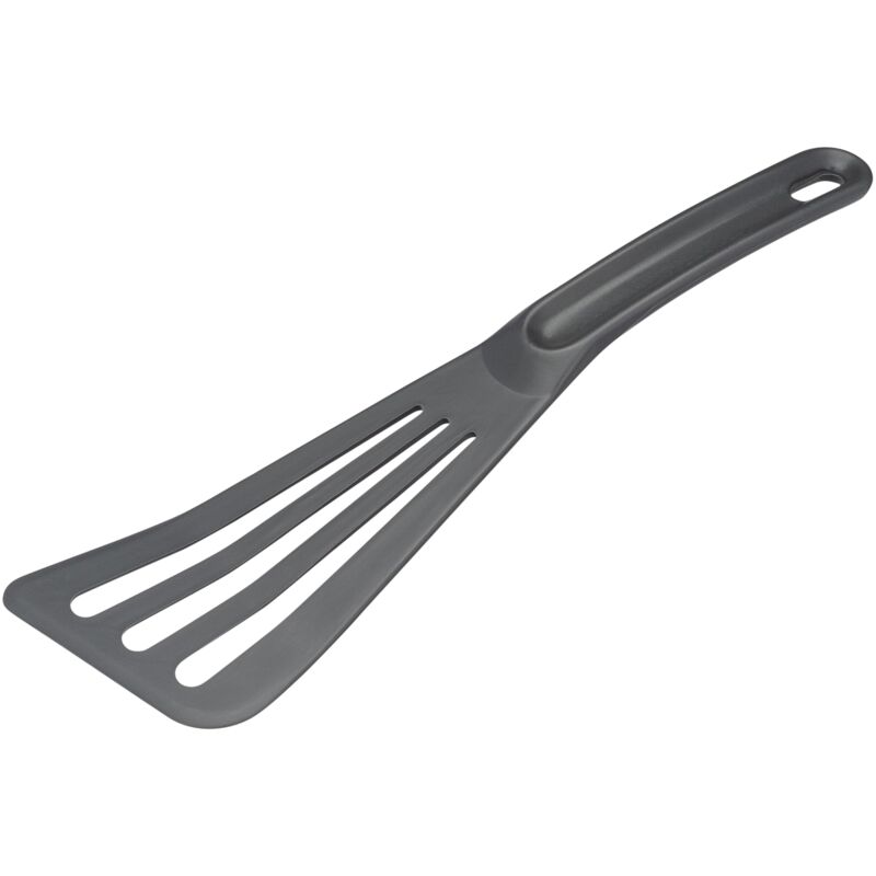foto del prodotto matfer bourgeat exoglass pelton spatola scanalata, grigio, professionale pesce turner sicuro per padelle antiaderenti